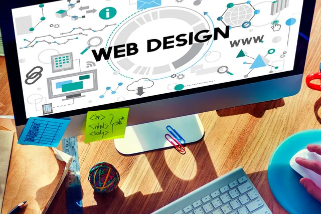 Web designer working on a client website at the Design My Website studio in Kerry